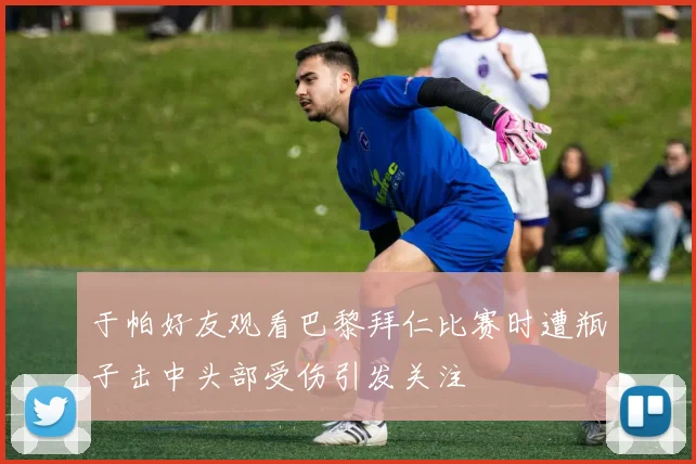 于帕好友观看巴黎拜仁比赛时遭瓶子击中头部受伤引发关注